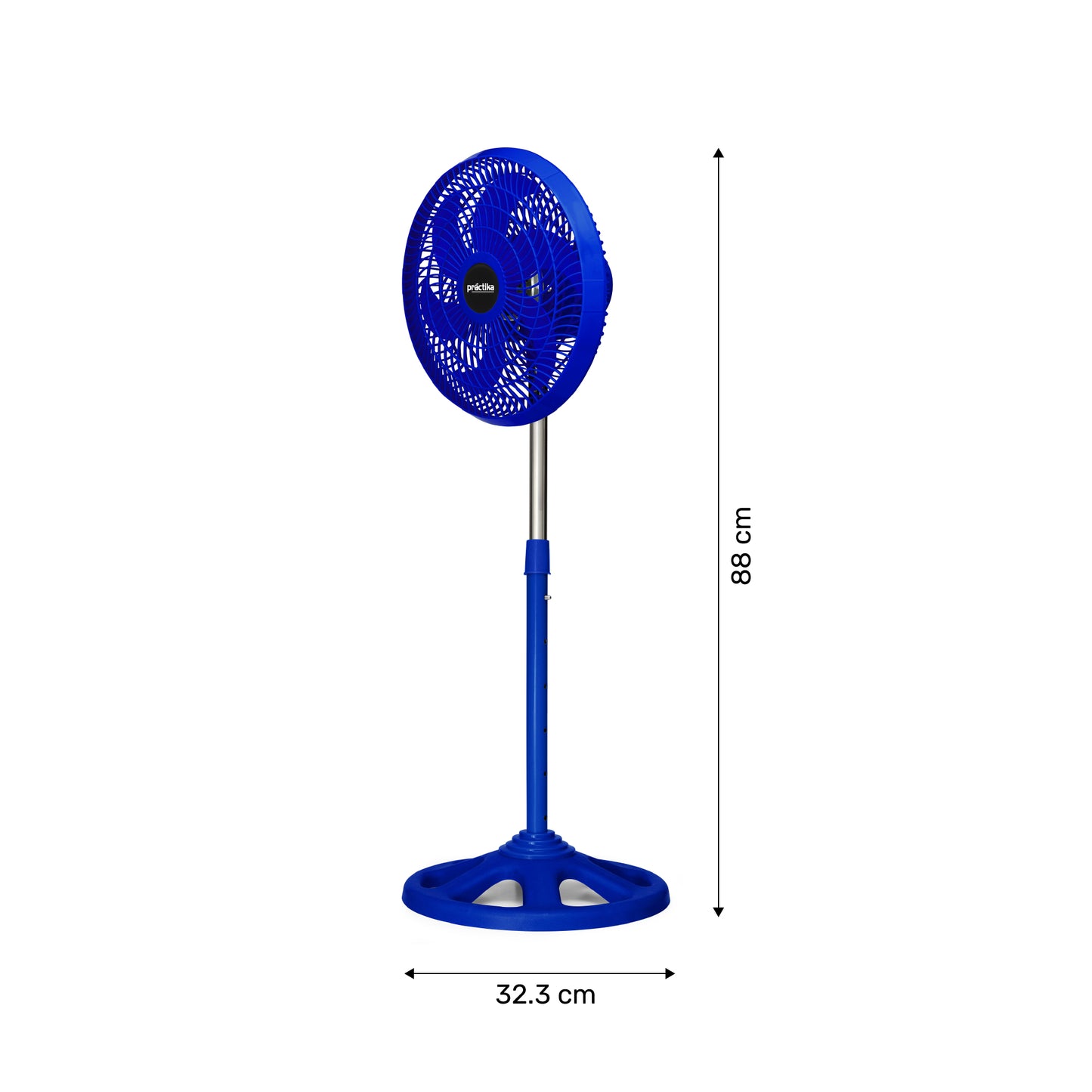 Ventilador de pedestal de 10" Negro