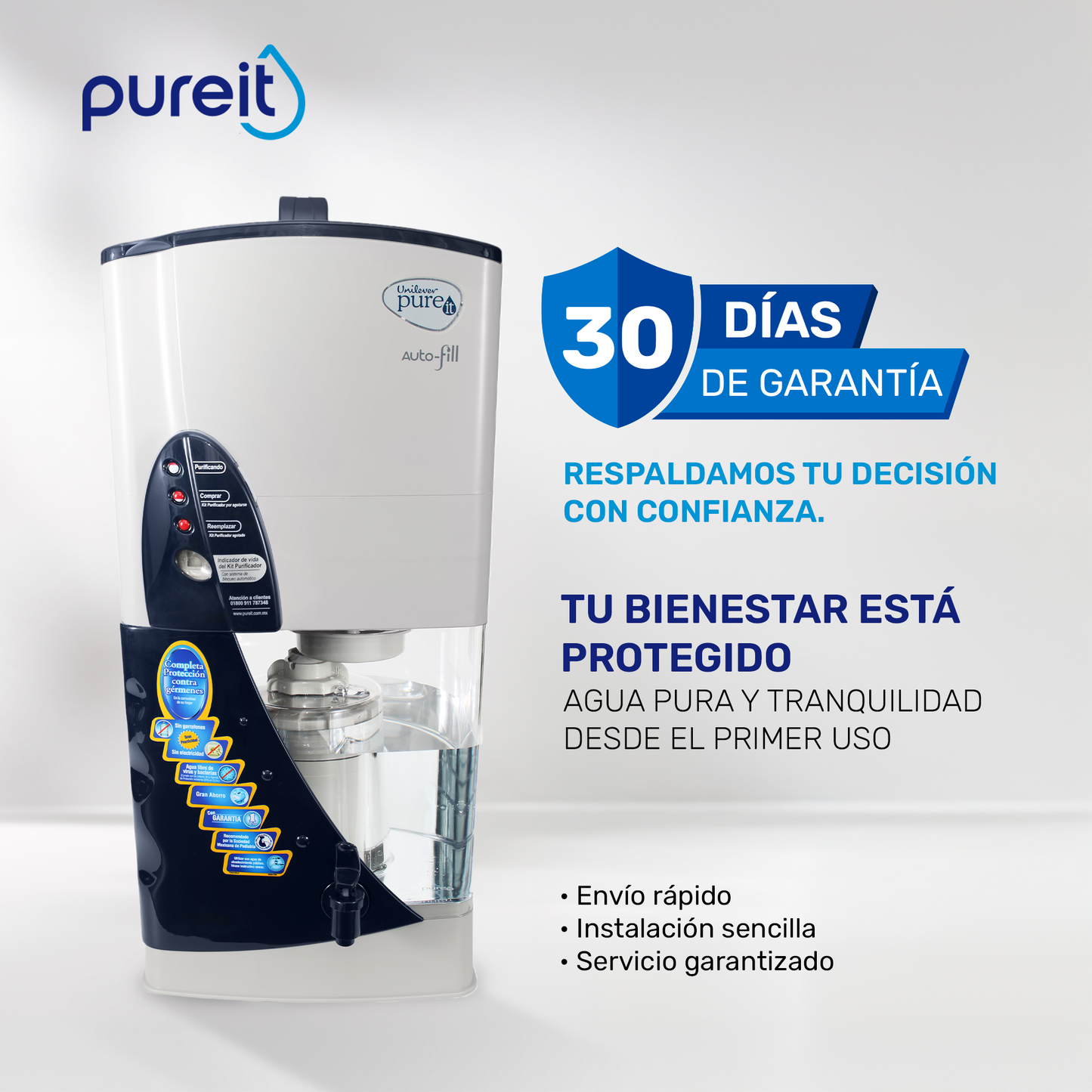 PUREIT AUTOFILL AZUL 9L