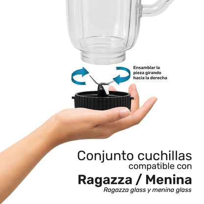 Conjunto cuchillas para licuadora 1 lt