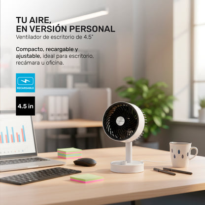 Ventilador de Escritorio Recargable POCKET 6”
