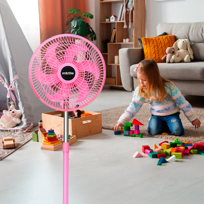 Ventilador de pedestal de 10" Negro