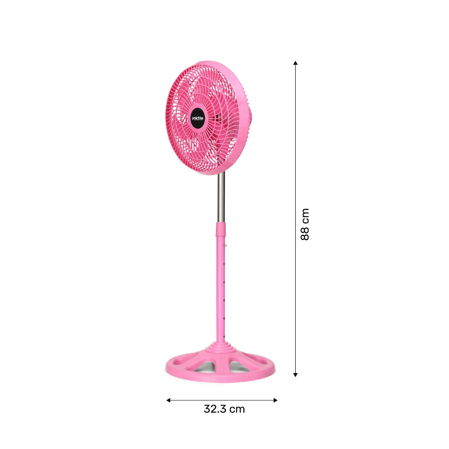 Ventilador de pedestal de 10" Negro