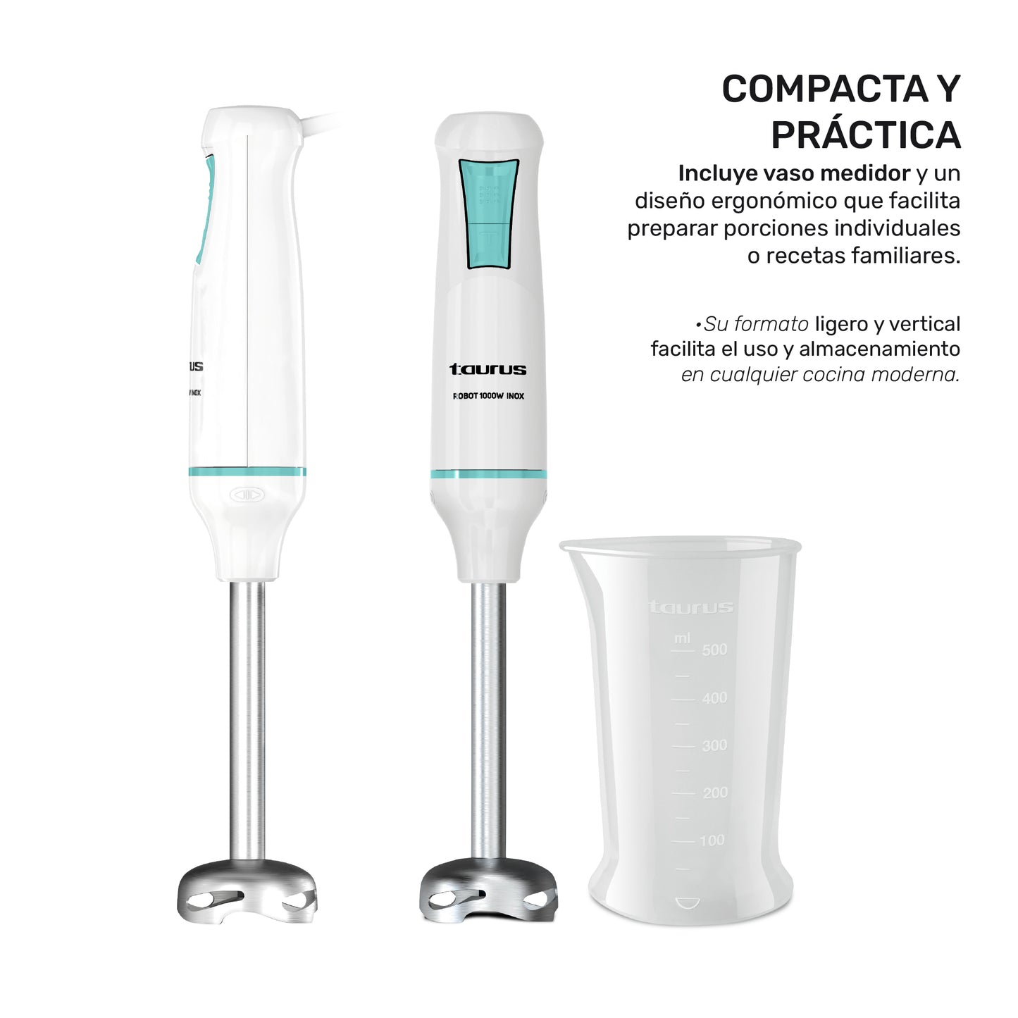 Batidora de inmersión Robot 1000 inox