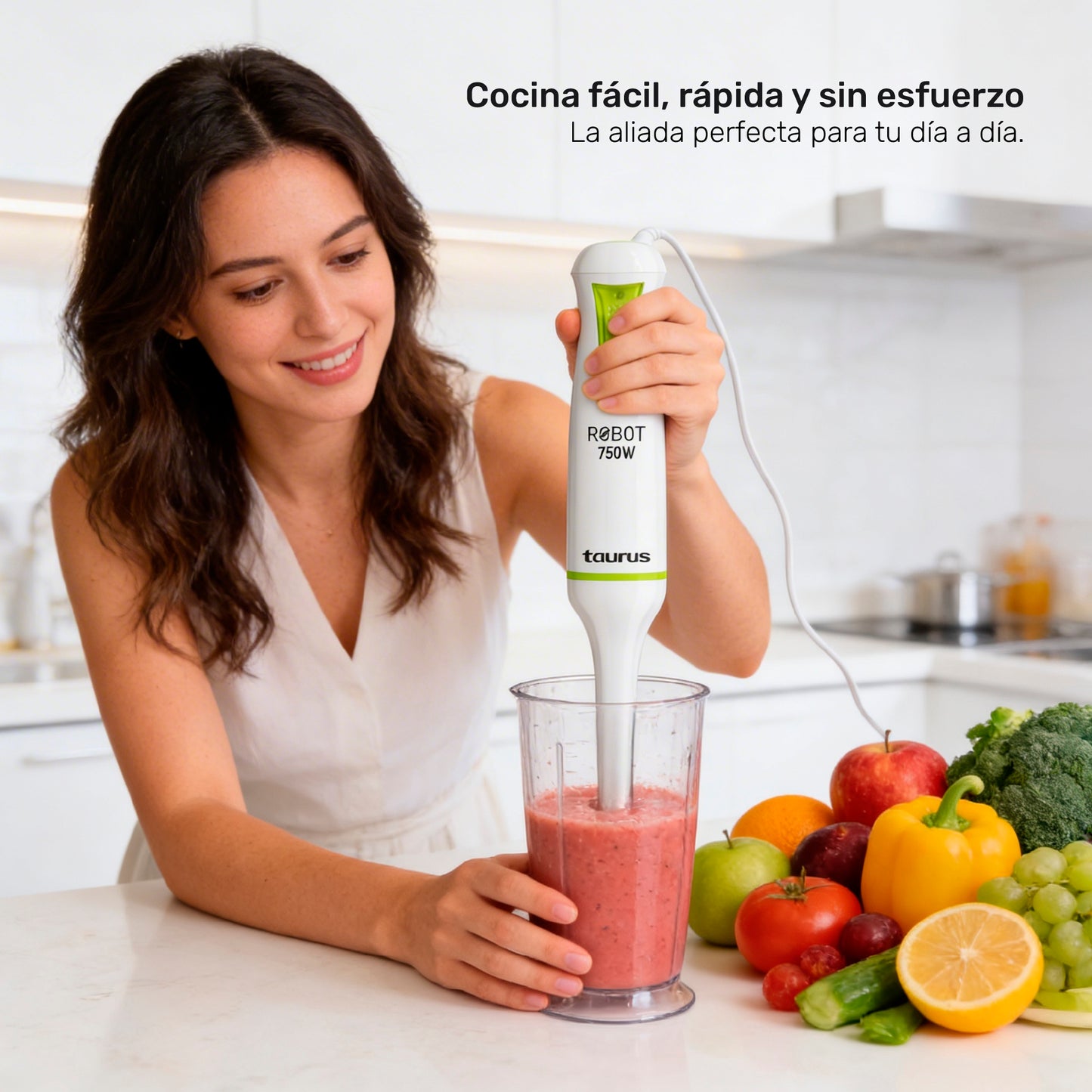 Batidora de inmersión robot 750 plastic