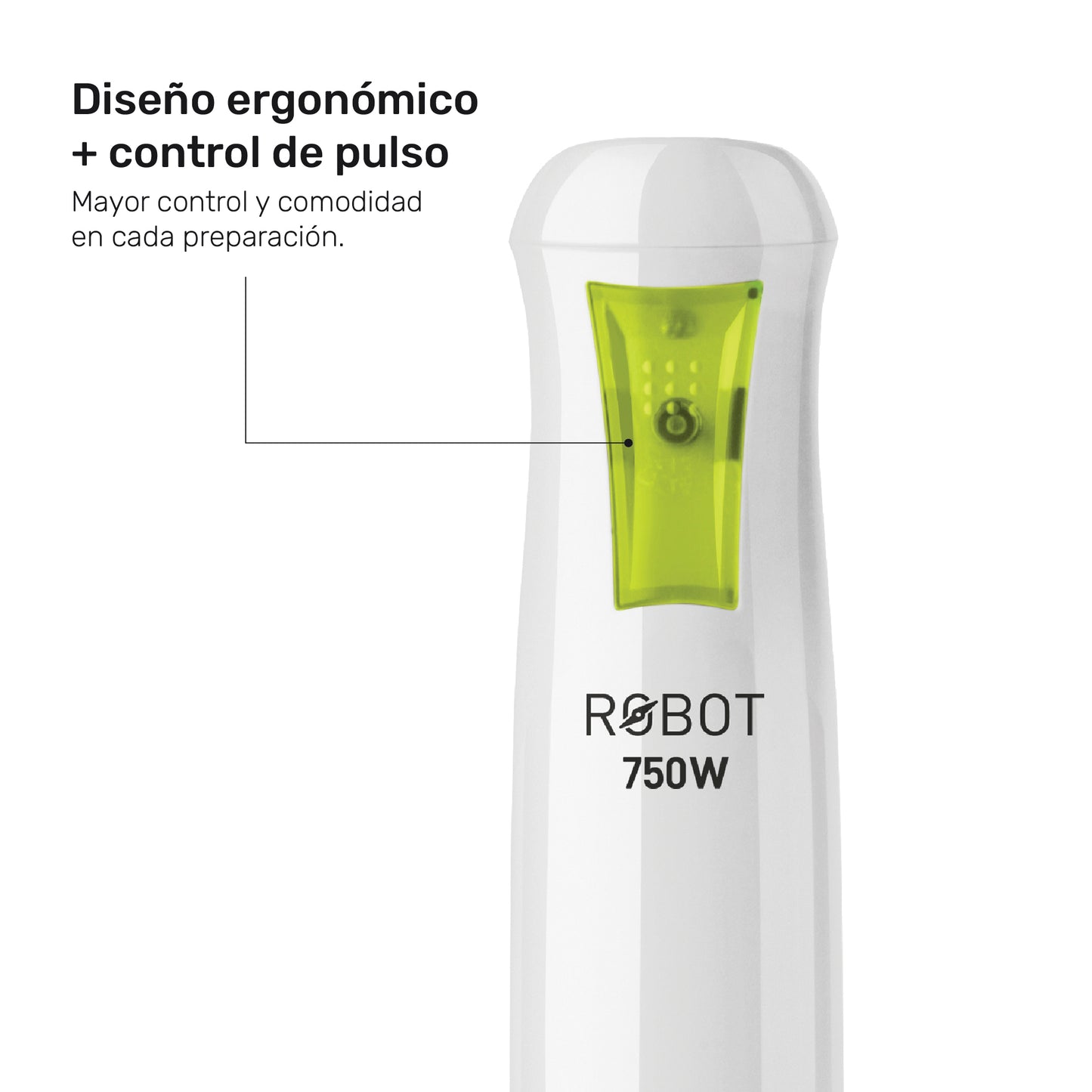 Batidora de inmersión robot 750 plastic