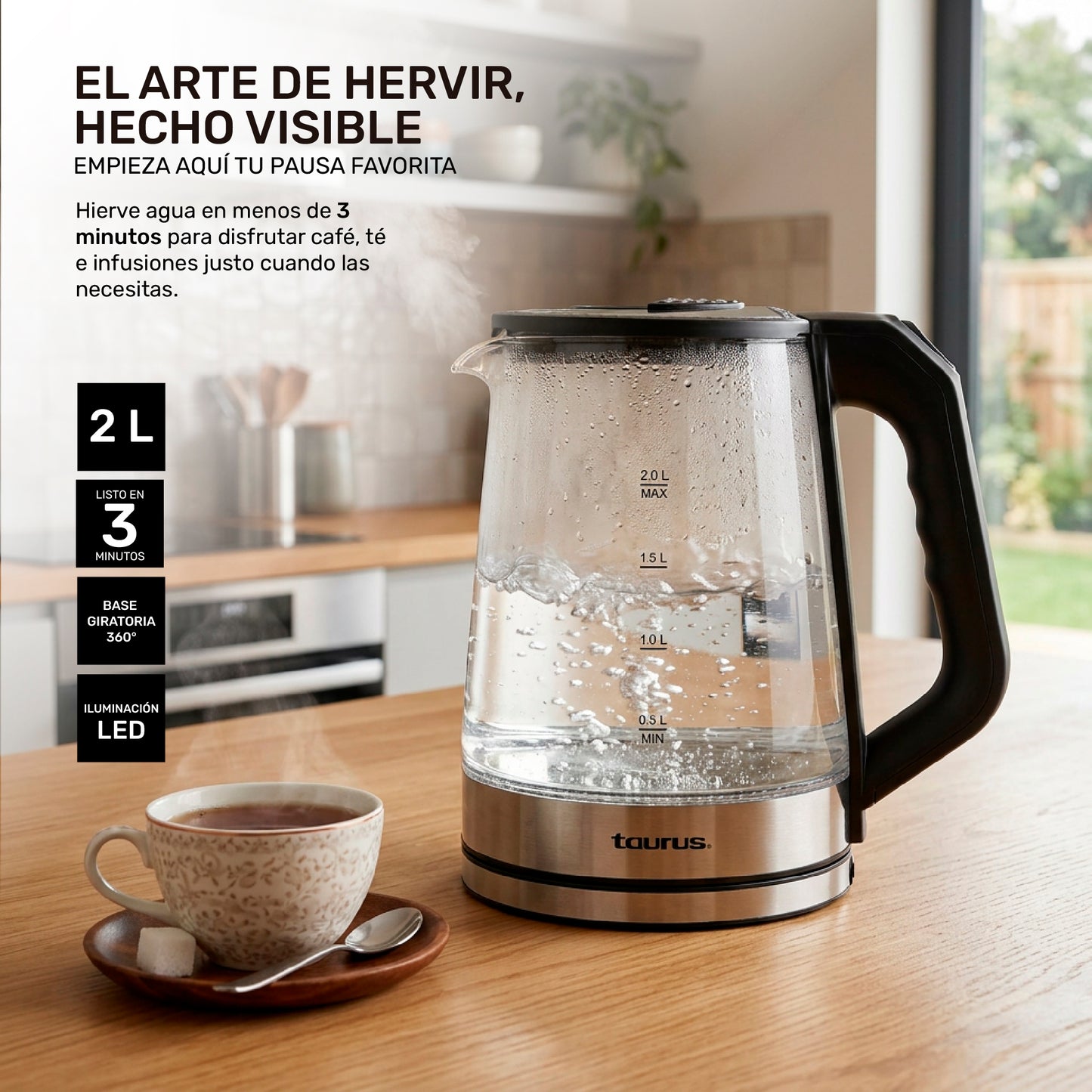 Hervidor de agua Glazen