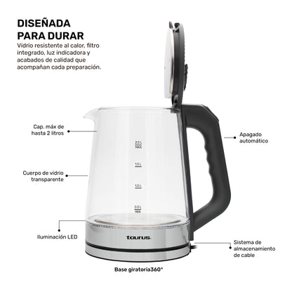 Hervidor de agua Glazen