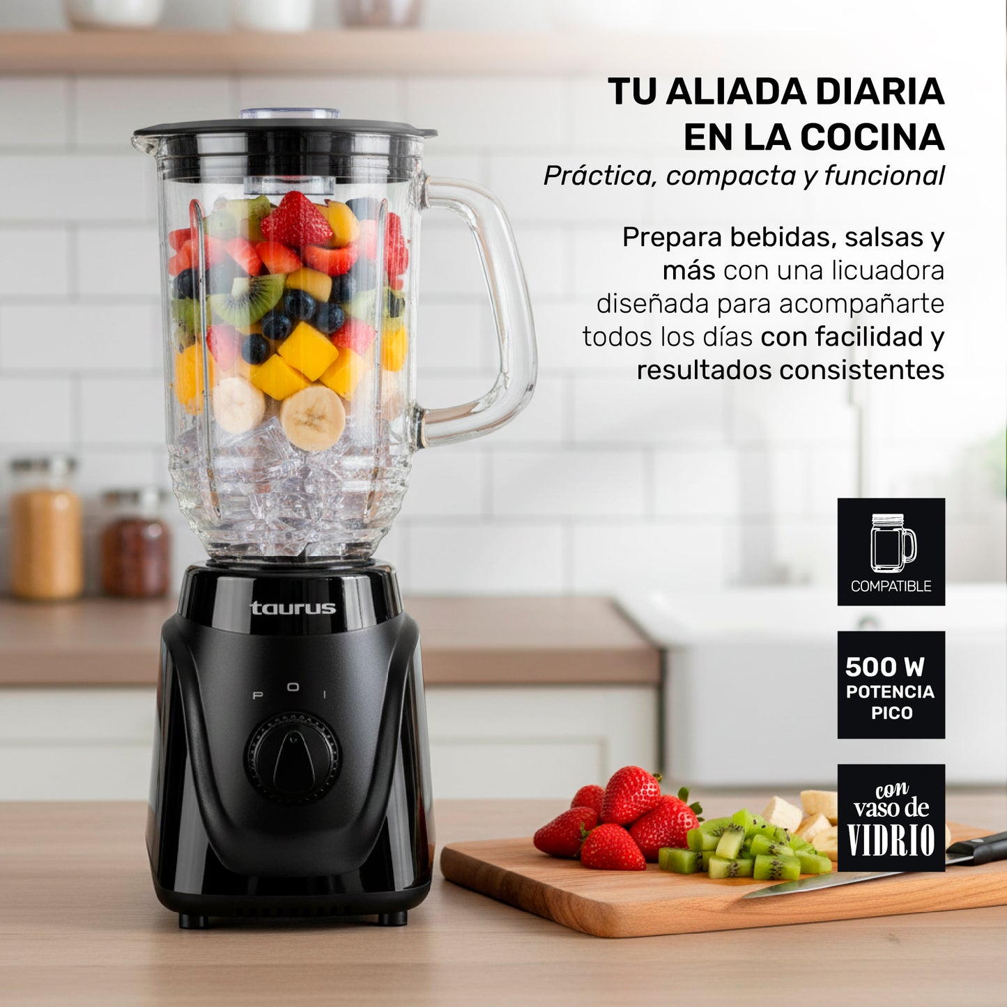 Licuadora Menina Glass
