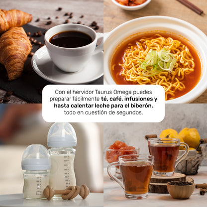 Hervidor de vidrio Omega (ver. i ter)