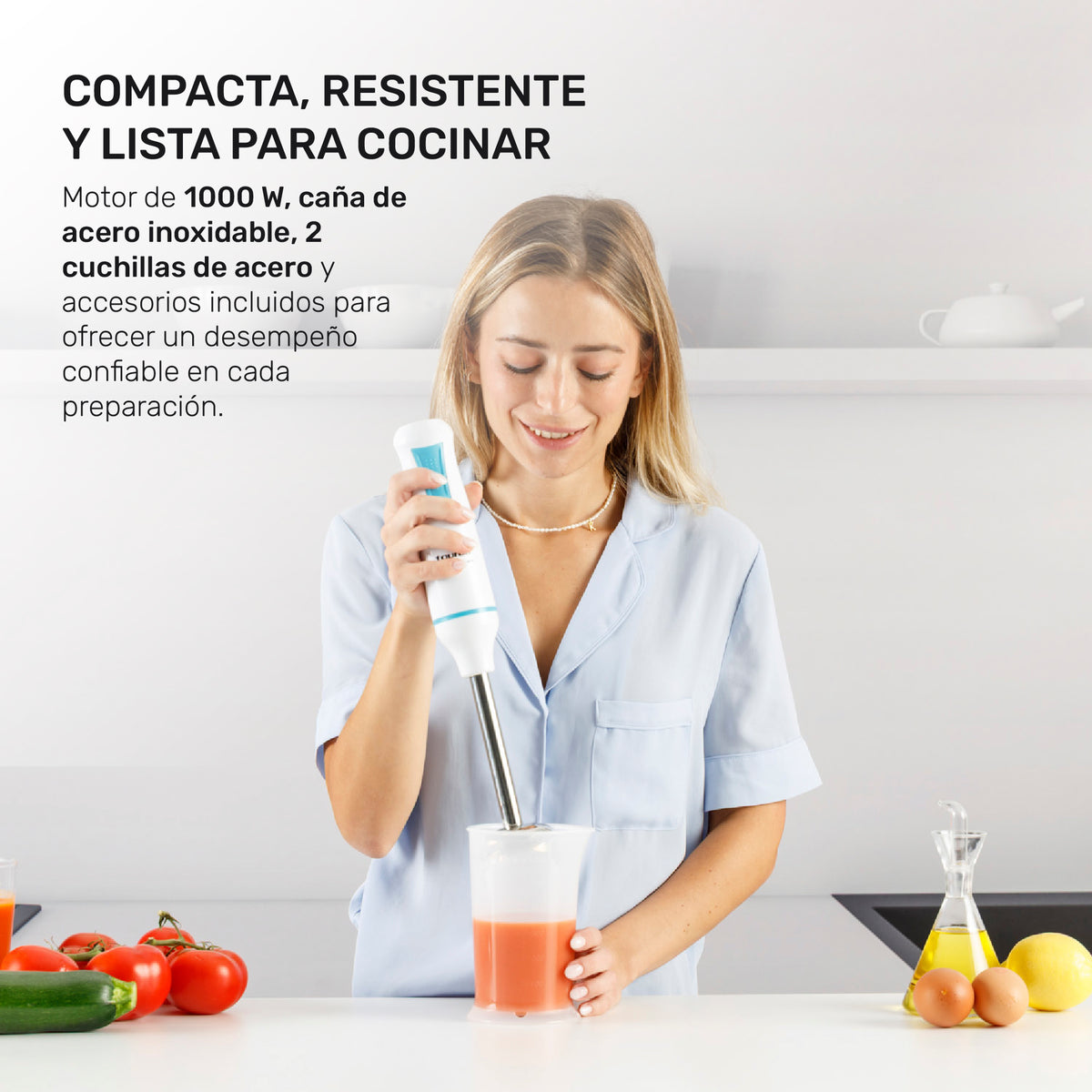Batidora de inmersión Robot 1000 plus inox