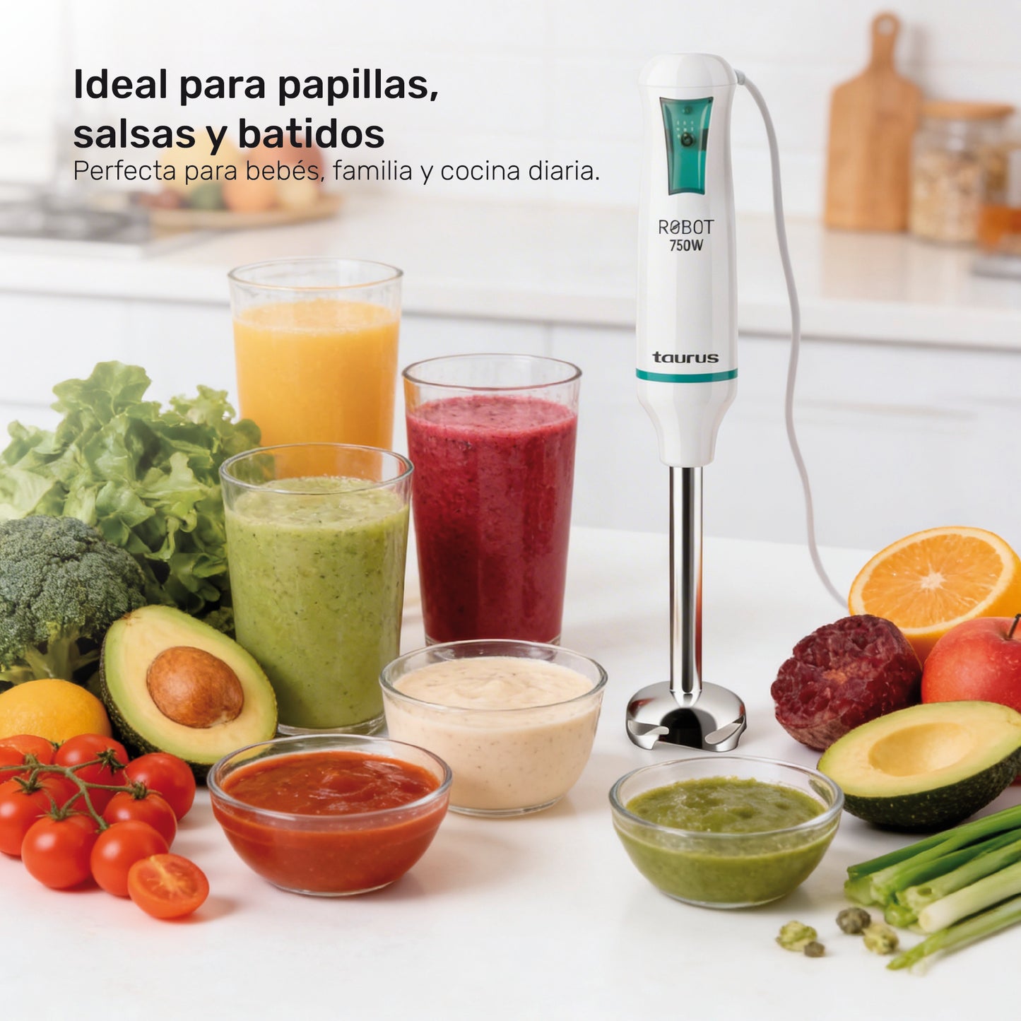 Batidora de inmersión Robot Inox 750